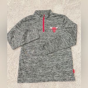 Nba Chicago Bulls Team Halfzip Basketball Pullover Shirt Large